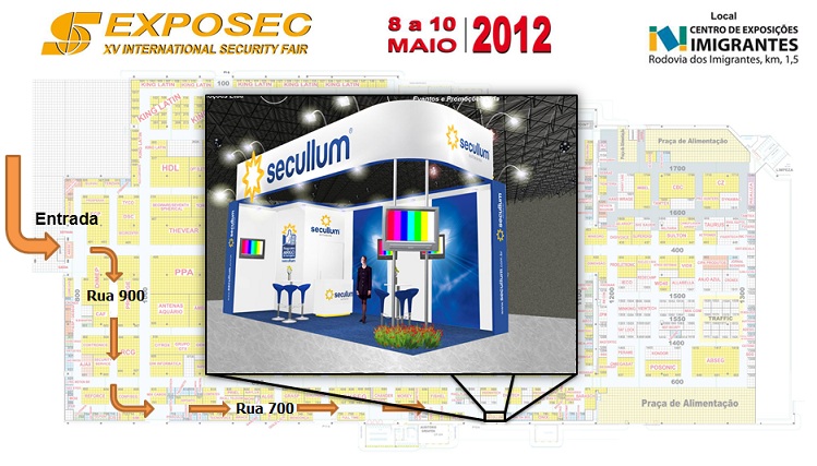 Mapa Stand Secullum 2012